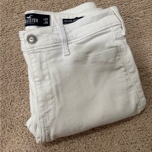 Hollister White High-Rise Jeans